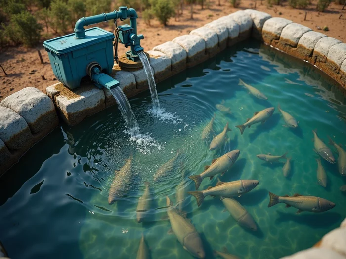 Commercial tilapia farming biofilter system