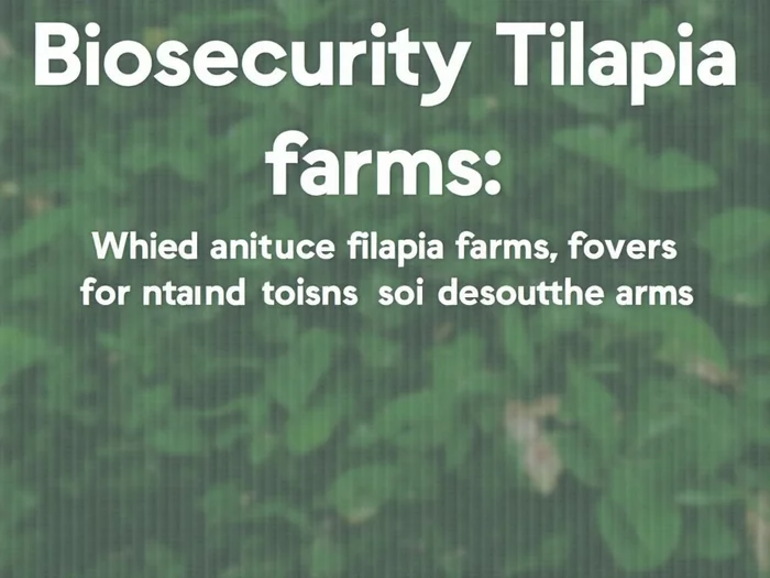 Biosecurity Measures for Tilapia Farms: Preventing Disease Introduction